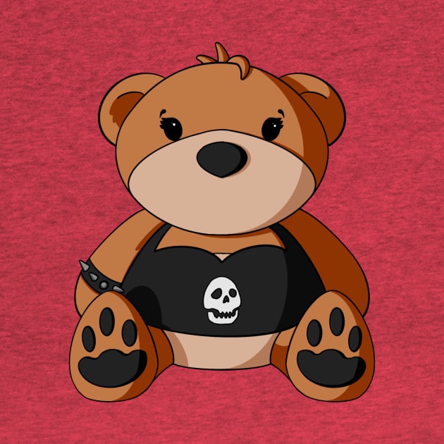 Punk Girl Teddy Bear by Alisha Ober Designs